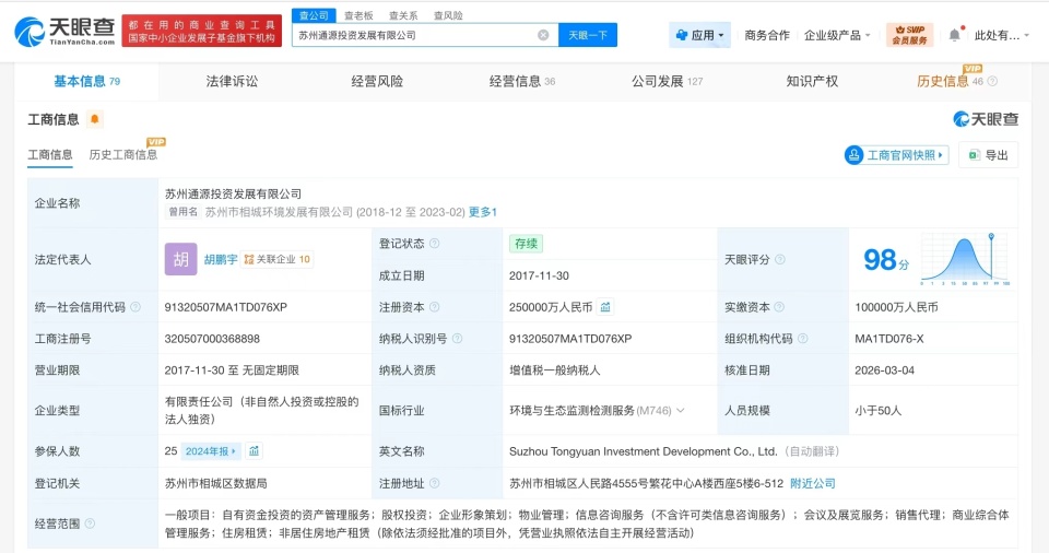 苏州通源投资发展公司增资扩股背后的深意 25亿资本注入与资产管理服务新篇章